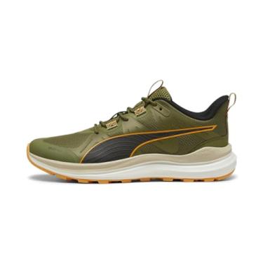 Imagem de PUMA Tênis masculino Reflect Lite Trail, Verde-oliva - putty-clementine, 44