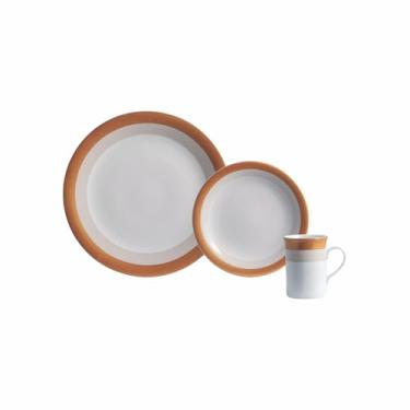 Imagem de Serviço de 18 Peças com Caneca em Porcelana, Decoração Garopaba, Porcelana Schmidt