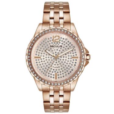 Imagem de Relógio Feminino Seculus Cristais 44238LPSVRS2-Feminino