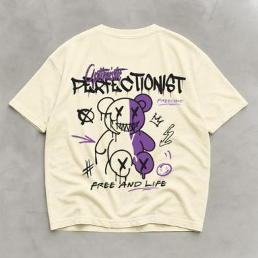 Imagem de Camiseta Oversized Academia Algodão Estilo Y2k Moda Moderna - Helvog, 