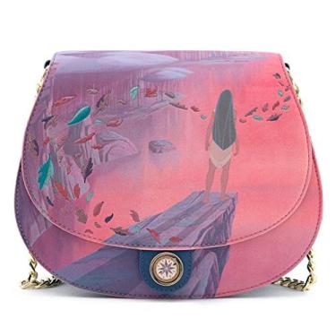 Imagem de Loungefly Bolsa tiracolo padrão Disney Pocahontas Colors of the Wind