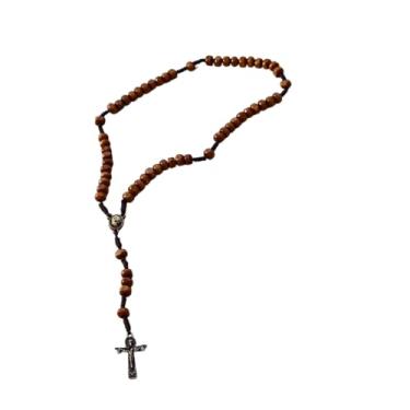 Imagem de Terço São José com Oração + capela mogno