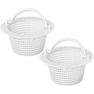 Imagem de Cesta de substituição Wadoy para escumadeira de piscina compatível com Hayward SP1091WM, cesta de filtro de piscina acima do solo compatível com Pentair HydroSkim 513330 (pacote com 2)