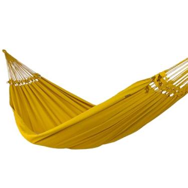 Imagem de Rede de Dormir e Descanso Super Tijubana Casal Extra 100% Algodão Jaguaruana. (Mostarda)