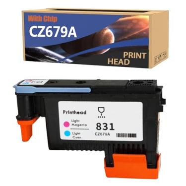 Imagem de GUOQUF 831 CZ677A CZ678A CZ679A CZ680A Cabeça de impressão com chip compatível com impressora HP 110 310 315 330 335 360 365 370 560 570, kit de substituição de cabeça de impressão CZ679A