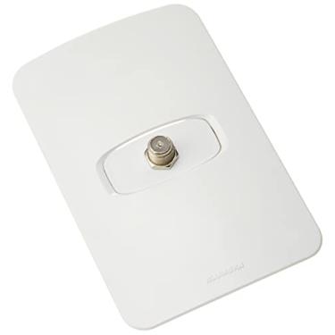 Imagem de Conjunto Tomada para Cabo Coaxial TV/Vídeo 4X2, Alumbra, Gracia 85338, Branco