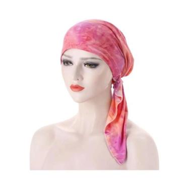 Imagem de Boné de Quimioterapia Feminino com Estampa Floral - Hijab de Algodão E