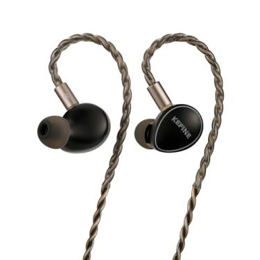 Imagem de HIFIXAUDIO Kefine Quatio Monitor intra-auricular híbrido 2DD + 2BA, diafragma DLC de 10 mm, fone de ouvido HiFi com 3 bocais de afinação, fones de ouvido de alumínio CNC com cabo destacável banhado a