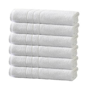 Imagem de Toalha Banho Profissional Teka Roma 0,70x1,35m - Kit 6 Peças