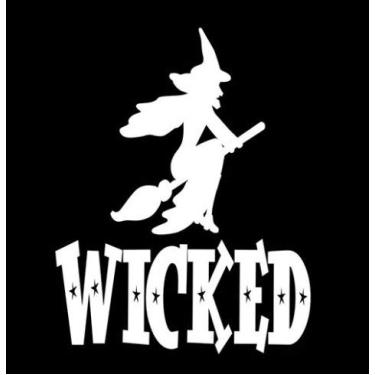 Imagem de Wicked Witch Makarios LLC |Carros Caminhões Vans Paredes Laptop MKR| Branco |5,5 x 5|MKR461