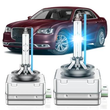 Imagem de SENROBO Adequado para Chrysler 2011-2024 300C 300S 2015-2017 200C 200S 2017-2020 Pacifica Minivan 2020-2024 Voyager Minivan D3S HID Xenon Farol, Lâmpada de farol alto e baixo, azul 8000K, pacote com 2