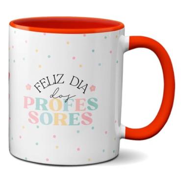 Imagem de Caneca Feliz Dia Dos Professores Xícara Criativa Frase (Vermelha)