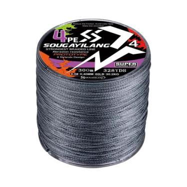 Imagem de Linha De Pesca Trançada Super Forte Sougayilang 300M 500M 8 Fios 4 Fio