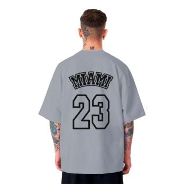 Imagem de Camiseta Oversized Masculina Miami 23 Streetwear Academia - FSL.CONF, 