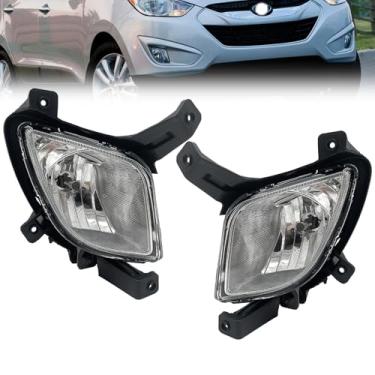 Imagem de Nioboee Conjunto de farol de neblina compatível com Hyundai Tucson 2010-2015, um par de faróis de neblina