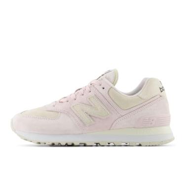 Imagem de New Balance Tênis feminino 574 V2 Sea Salt, Granito rosa/linho/sal marinho, 10