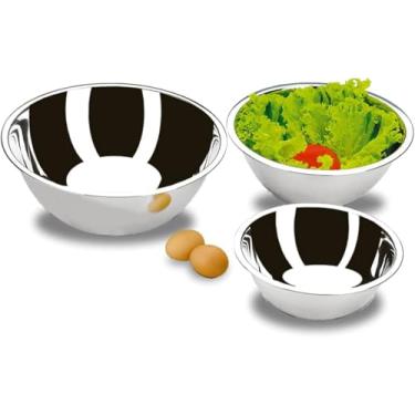 Imagem de Conjunto de 3 Tigelas em Aço Inox, Bowls para Cozinha, Multiuso