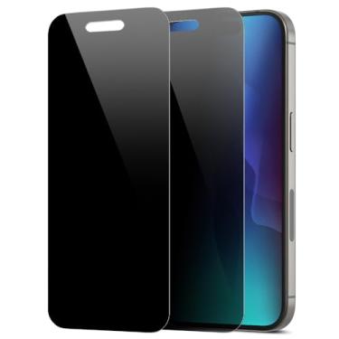Imagem de Diacube Pacote com 2 protetores de tela de privacidade para iPhone 17 [anti-espião de 27°] Filme PET revestido de vidro 9H ultrafino, inquebrável, resistente a arranhões, fácil instalação com gabarito