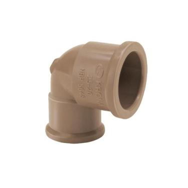 Imagem de Joelho 90º Redução Soldável Marrom para Água - Krona, Tamanho: 25mmx20