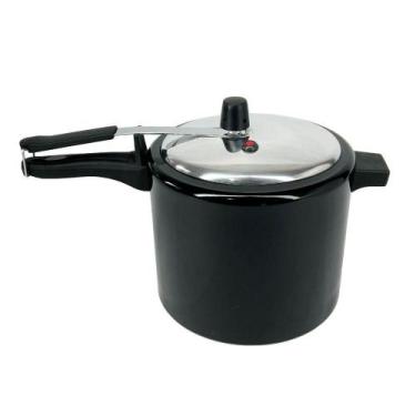 Imagem de Panela De Pressão 7 Litros Alumínio - Preto - MR. COOK