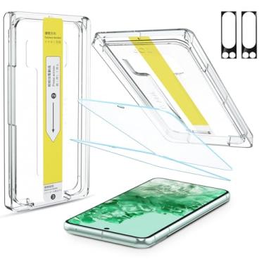 Imagem de Didisky Protetor de tela 4 em 1 para Google Pixel 8 Pro, instalação de eliminação de poeira, 2 pacotes de filme de vidro temperado com 2 protetores de lente de câmera, 9H