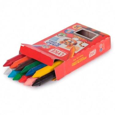 Imagem de Conjunto 12 Giz De Cera 12 Cores Gizão Lyke - Gici Kids
