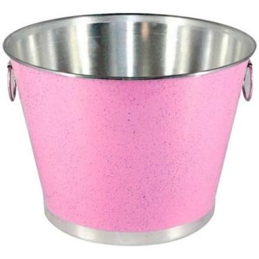 Imagem de Balde Gelo E Cerveja Alumínio Profissional Rosa 9 Litros - CONTINENTAL