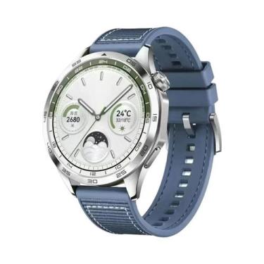 Imagem de Pulseira De Silicone Trançada De 22mm Para HUAWEI WATCH GT4 46mm, Aces