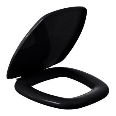 Imagem de Assento Almofadado Thema Preto Tampa Para Vaso Incepa