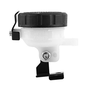 Imagem de Haofy Motocicleta Reservatório de Freio de Embreagem Copo Garrafa de Fluido Com Suporte de Ferro Preto Universal para Qualquer Motocicleta Com Cilindro Mestre