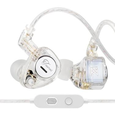 Imagem de Fones de ouvido intra-auriculares KZ Taurus, fones de ouvido horizontais para jogos 2DD com fio IEM intra-auriculares, cancelamento de ruído, localização de som intra-auriculares para cantores