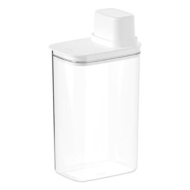 Imagem de Pote Hermético com Medidor 2,3L Drop Branco Fechado PMD200BCF - Ou