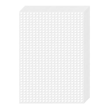 Imagem de Etiquetas brancas redondas de codificação de cores 0,25 polegadas 7000 peças