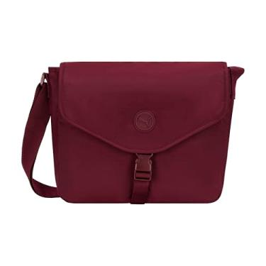 Imagem de PUMA Bolsa transversal Transit, nylon leve para uso diário, com alça ajustável, brilho rubi
