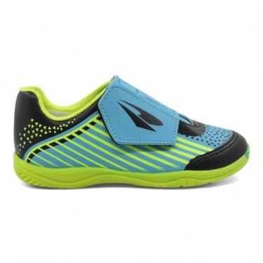 Imagem de CHUTEIRA INFANTIL - DRAYZINHO - REF 5503 - COR AZUL CELESTE/VERDE LIMAO - NUM 22