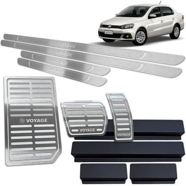 Imagem de Soleira Pedaleira Auto Descanso Voyage 2010 A 20 Prata Br