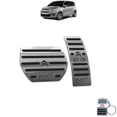 Imagem de Pedaleira Citroen C3 Picasso Automatico Aço Inox Preto