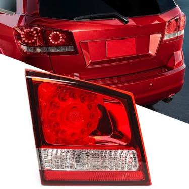 Imagem de FIONE Luz traseira de LED compatível com Dodge Journey 2011-2020 LH lâmpada de freio traseira tipo LED interno 68078517AD 68078517AE lado esquerdo do motorista