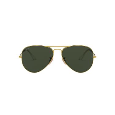 Imagem de Óculos de Sol Ray-Ban Aviator Large Metal 0RB3025 W3400 Tam 58 / Ouro - Lentes Verde
