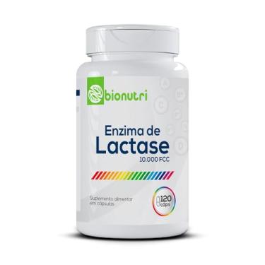 Imagem de Lactose Enzima Lactase 120 Cápsulas 500mg Bionutri Para Intolerância a Lactose