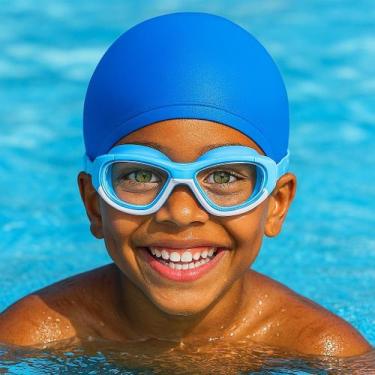 Imagem de Kit óculos de natação premium infantil+touca - paidi - ALÍKI, Azul