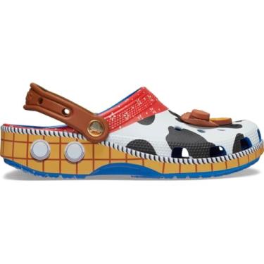 Imagem de Crocs Tamanco clássico unissex Toy Story, Jeans azul/Woody, 42