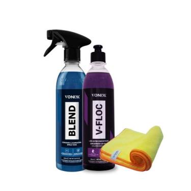 Imagem de Kit VONIXX  Cera Blend, Shampoo V-Floc e Flanela