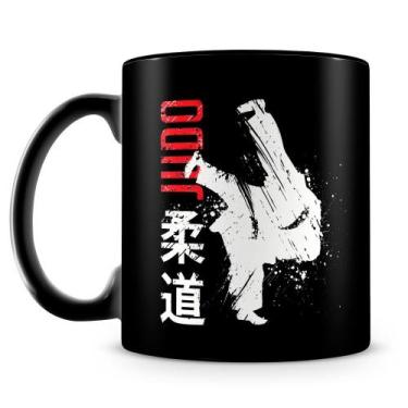 Imagem de Caneca de Cerâmica Judô 325ml - Preta - Amo Canecas