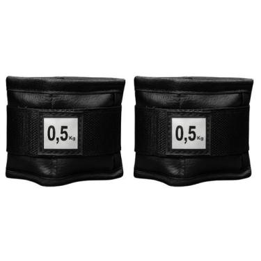 Imagem de Tornozeleira 0,5 kg (500 gramas) Profissional Caneleira de Peso Par - 