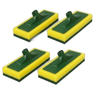 Imagem de KIT 4 Rodo Abrasivo Esponja Abrasiva TAMANHO EXTRA Mágico Profissional Ideal para Limpeza Pesada de Pisos Cerâmicos Azulejos Pedra e Porcelanato 245×90×20 mm