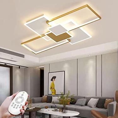 Imagem de Luminária de teto LED moderna, luminária de teto regulável com controle remoto, luzes decorativas para quarto de crianças, abajur de acrílico para meninos e meninas, sala de estar, escritóri