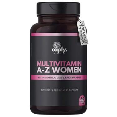 Imagem de Multivitamínico AZ Mulher Completo com 13 Vitaminas e 9 Minerais Vitamina A C D E B7 B12 60 Cápsulas 500mg Premium Capfy. Nutrition