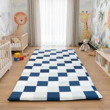 Imagem de Tapete Infantil Mosaico Almofadado Para Quarto 218x100cm Keiko Colchõe