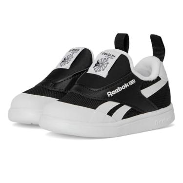 Imagem de Reebok Tênis infantil unissex Club C Revenge sem cadarço (infantil), Preto/branco, 24 BR